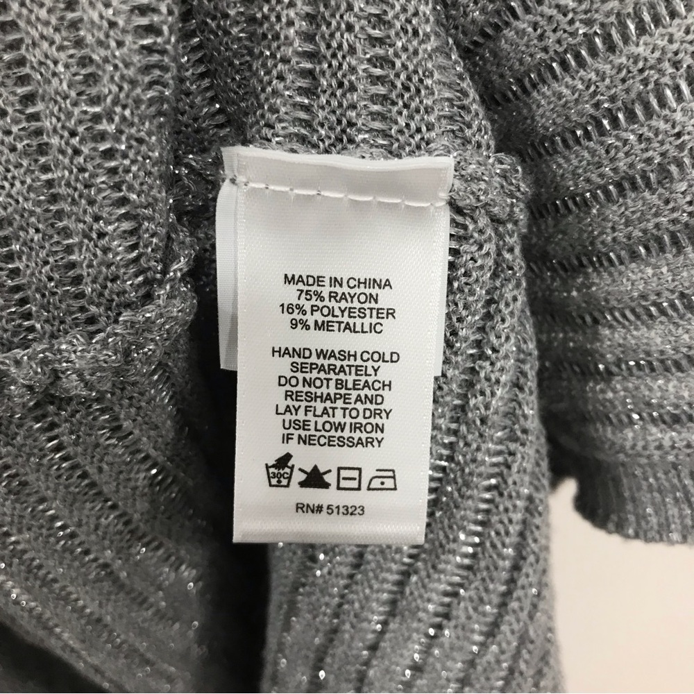 1.STATE Silver Bubble Sleeve Sweater - Picture 8 of 8